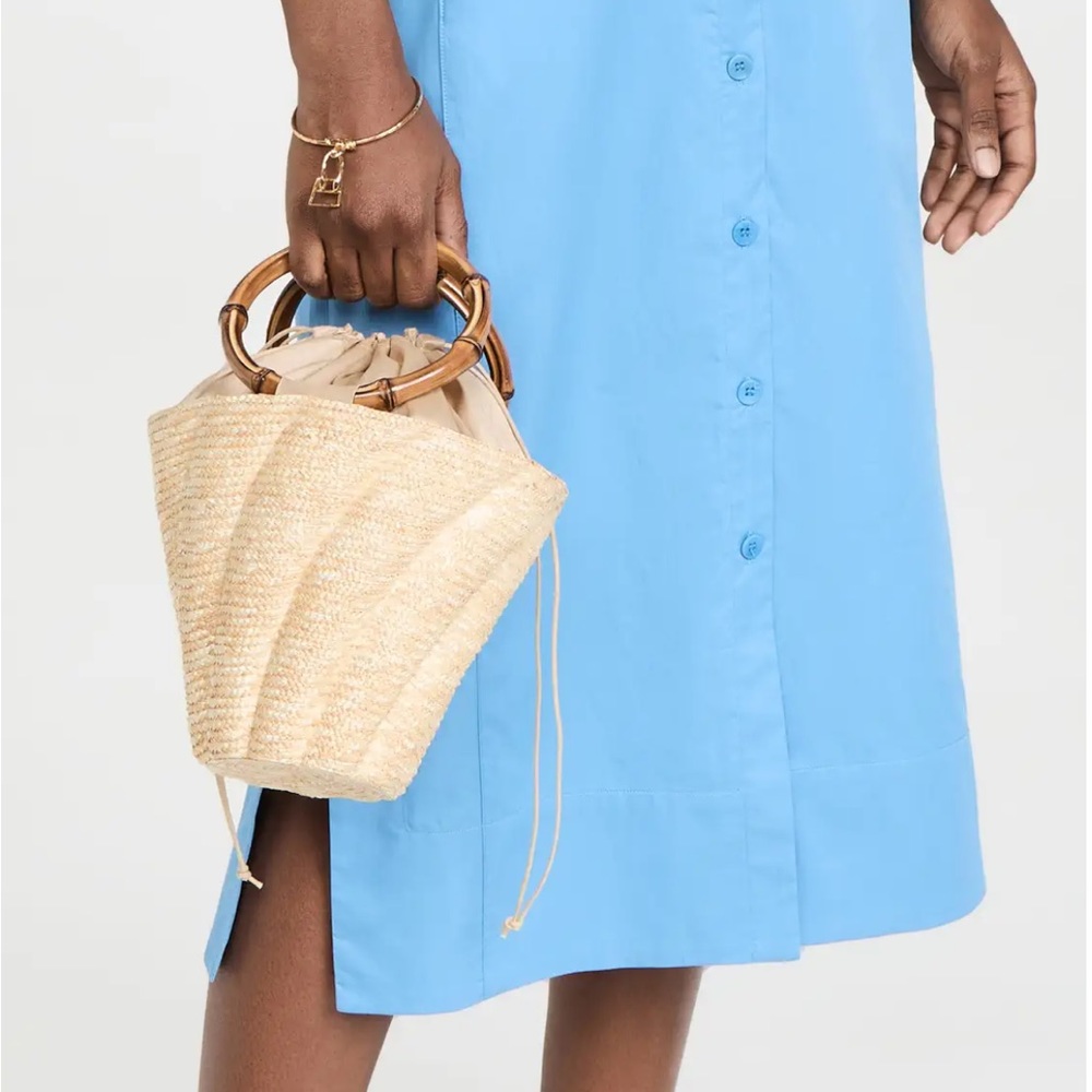 Caterina Bertini Woven Straw Tote